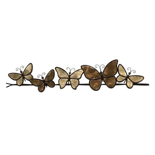 Eangee Home Design Eangee Home Design m2020 br Butterflies on a Wire Wall Decor; Brown m2020 br